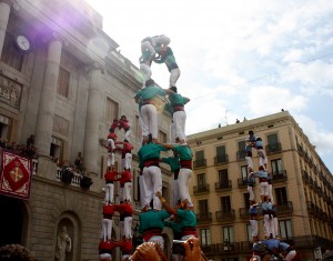 Castellers, menschliche Türme, Stadtfest La Mercè Barcelona