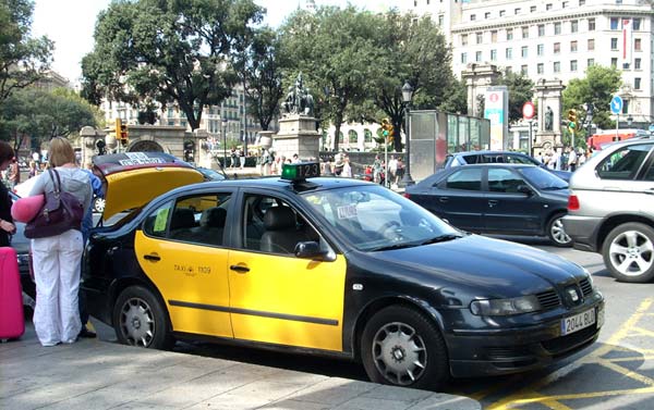 Taxi in Barcelona