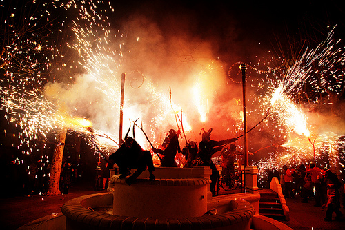 Sa Pobla Festival Barcelona 2017, vuurloop