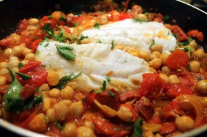 Cod with Chickpeas, Traditional Seville Dishes, Easter