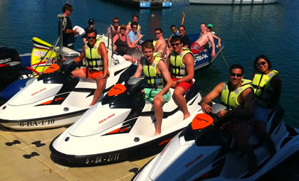 Jetski Tours Barcelona [Photo via Official Barcelona Jet Ski Tours Website]