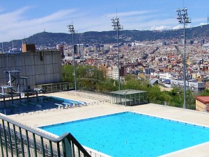 Monjuïc 游泳池，巴塞罗那