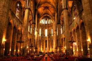 Santa Maria del Mar, Barcellona, Spagna