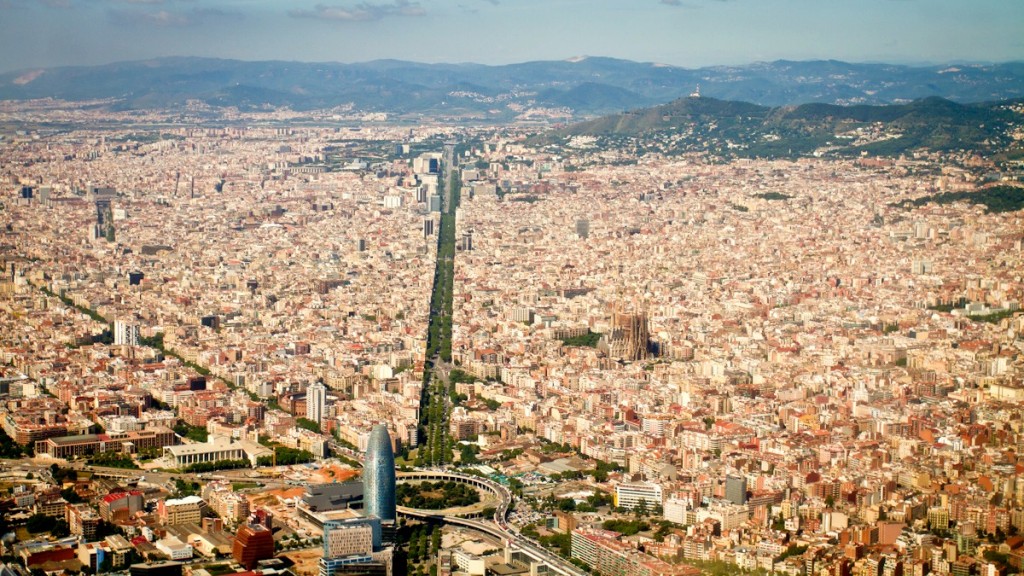 Helicopter View Barcelona