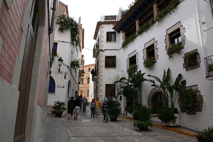 Centro del pueblo de Sitges