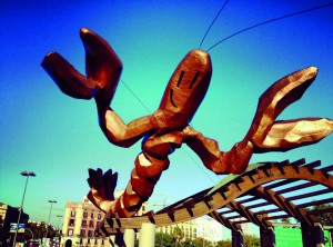 Barcelona Art Gambrinus Lobster Sculpture