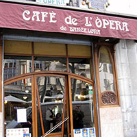 Cafè del'Òpera Ramblas Barcellona