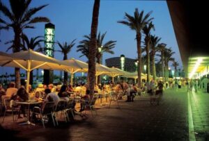 Port Olimpic in Barcelona Bars