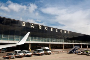 Ankommen am Flughafen Barcelona