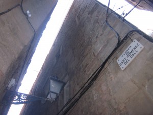 el histórico barrio judío de Barcelona