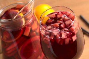 glass of sangria