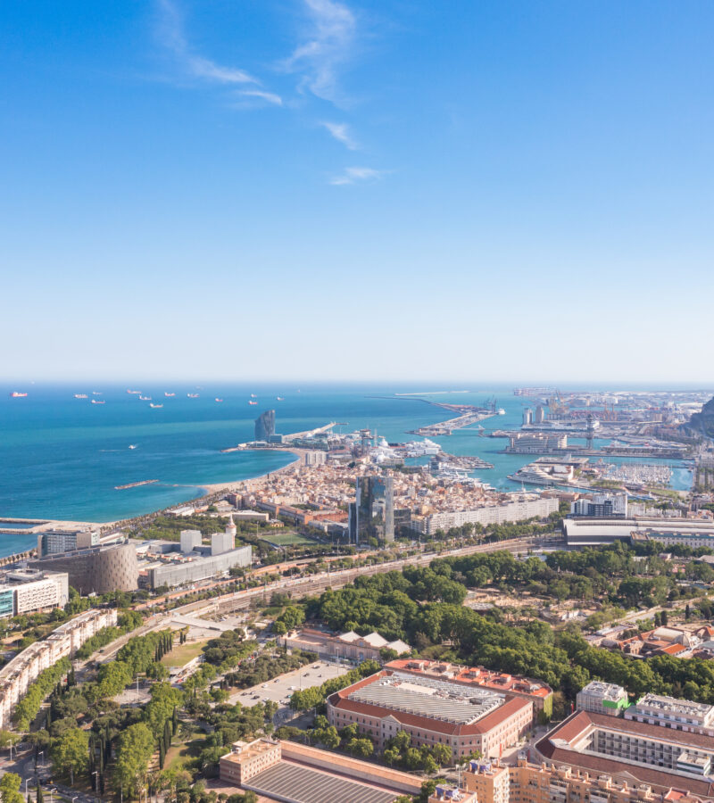 巴塞罗那上空的最佳景色