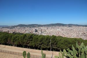 montjuic views over barcelona