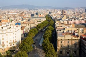 Las Ramblas al Mattino