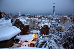 Park Guell Snow