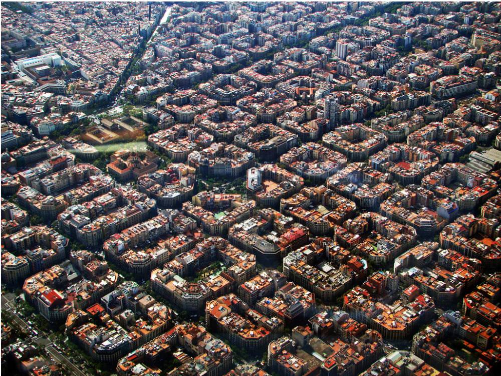 Eixample from above