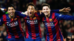 FC Barcelona Messi, Neymar, Suarez 