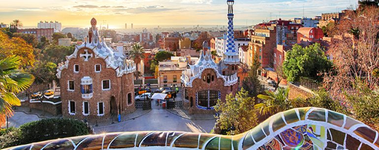 Barcelona Modernism Gaudi And Eusebi Guell Park Guell Guell Crypt