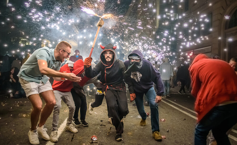 Festivals à Barcelone: une coutume catalane colorée