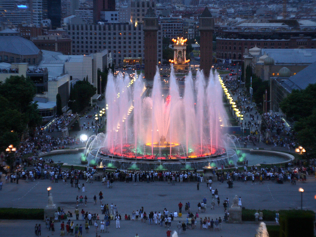 montjuic fountain