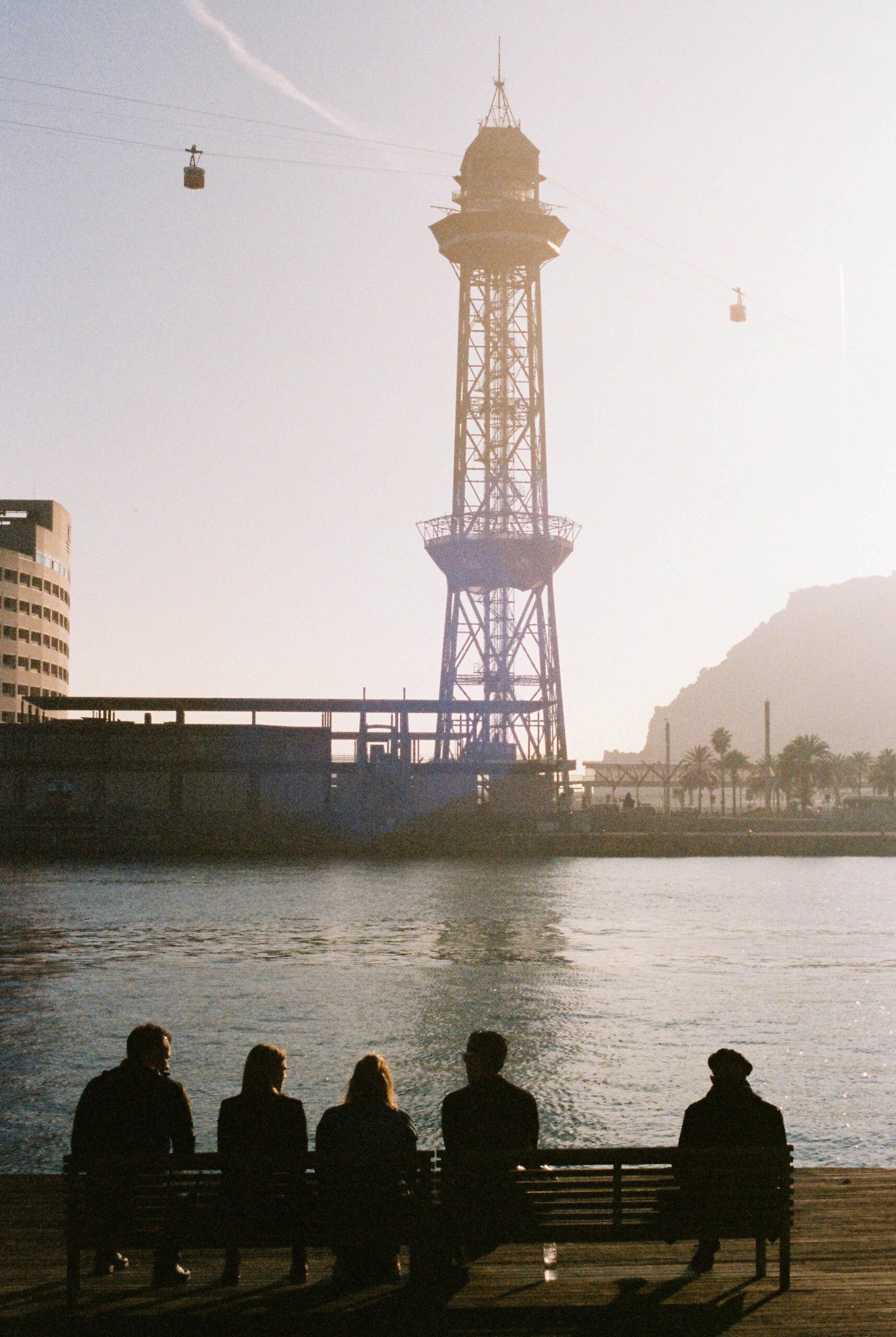 friends cable cars barcelona