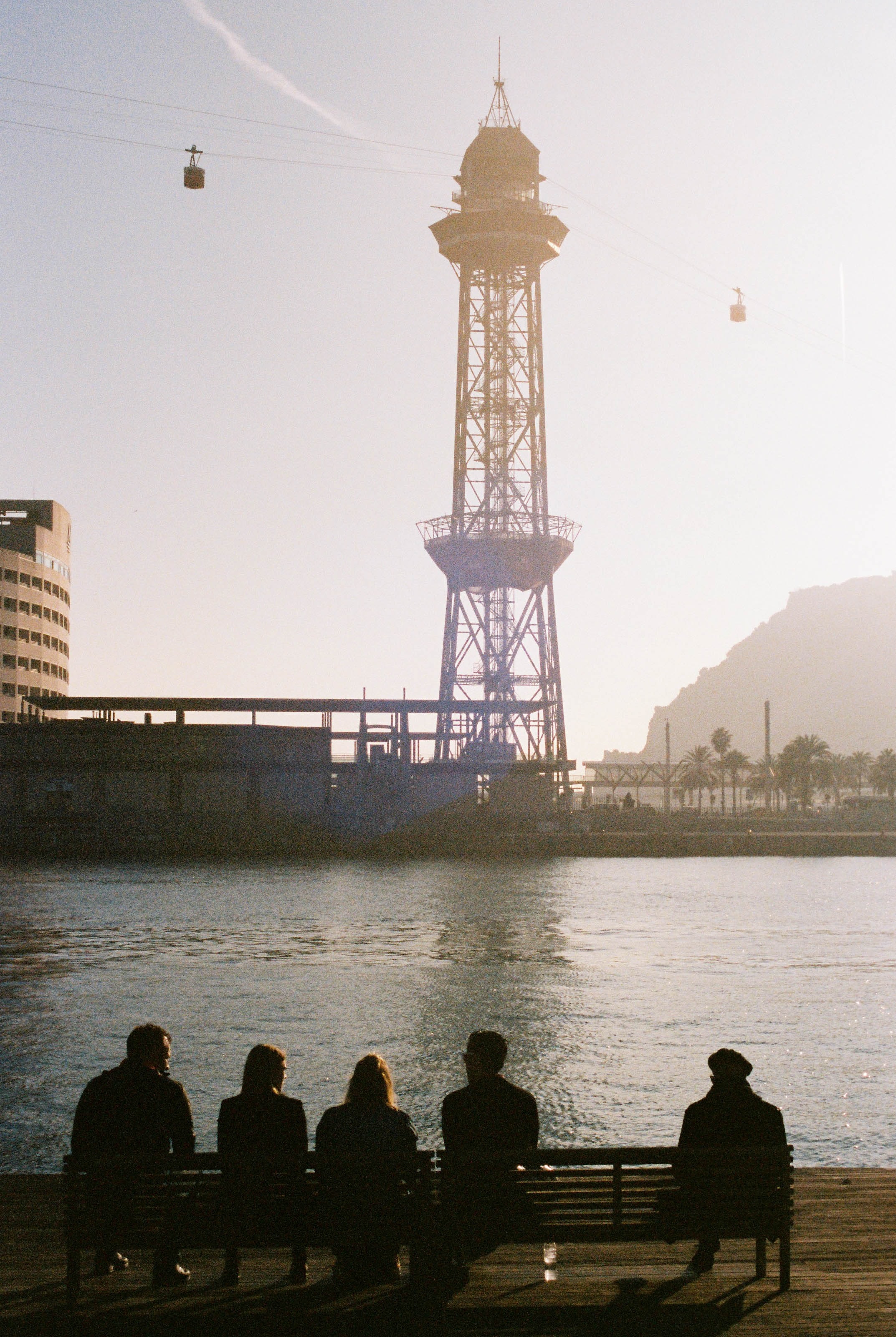 friends cable cars barcelona