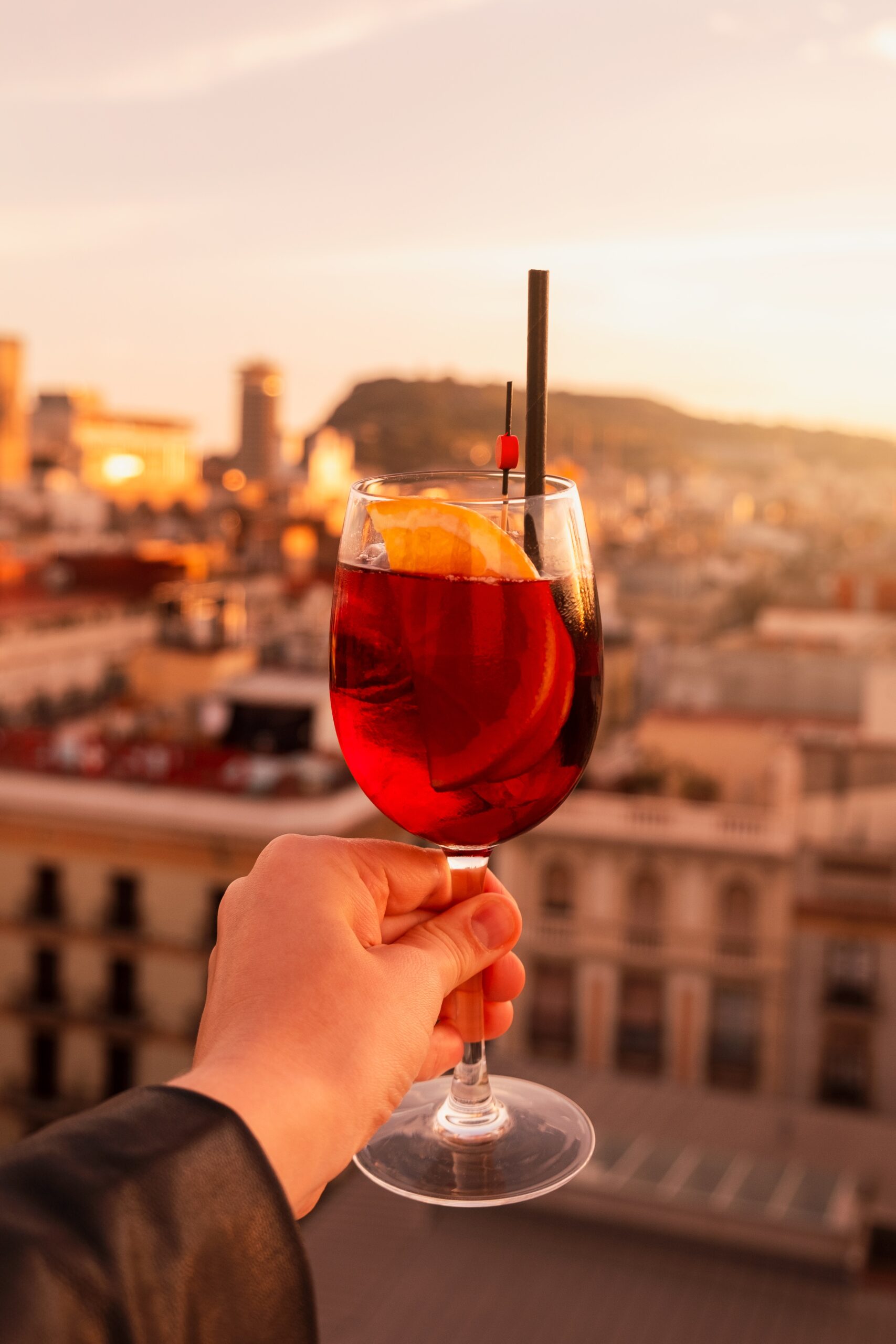 Barcelona Rooftop Bar Sunset