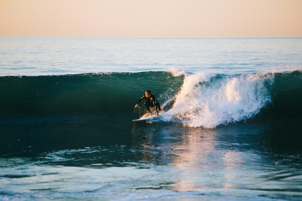 Barcelona surfing