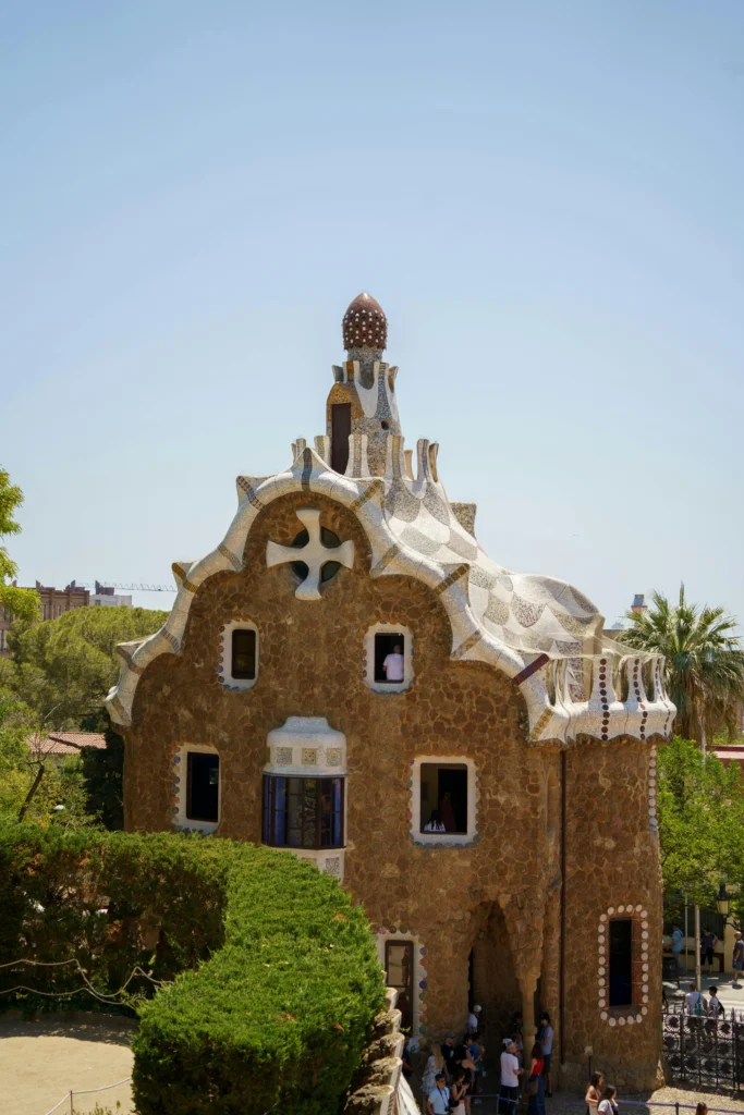 Gaudí’s modernist house in Park Güell, Barcelona, Spain