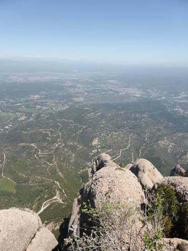 Views from the Sant Jeroni hike in Montserrat.