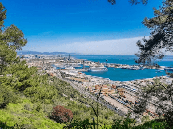 vue aérienne de Port Vell