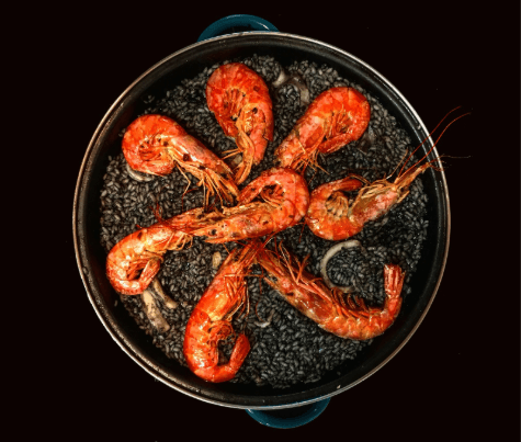 image of a paella
